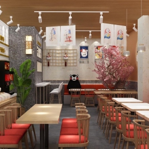 日式火锅店3D模型下载